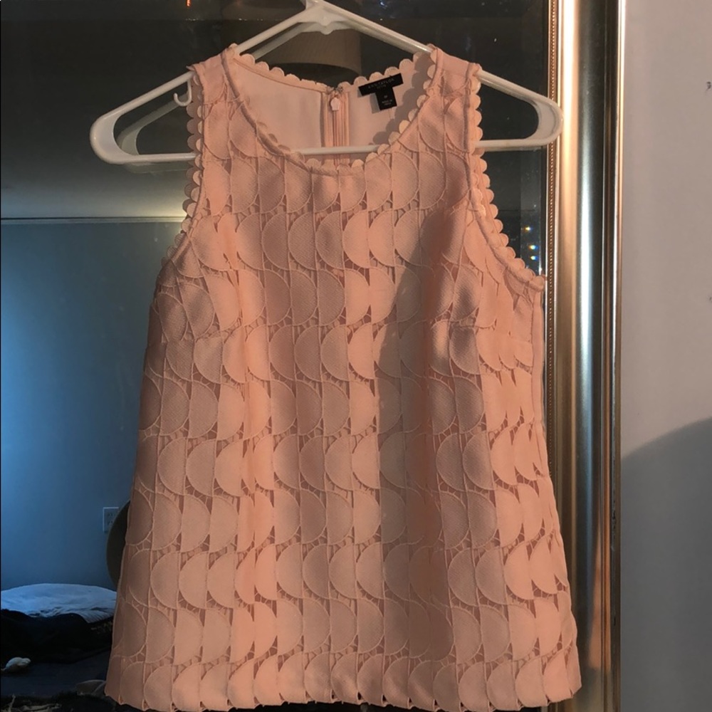 Pink Lace Tank Top